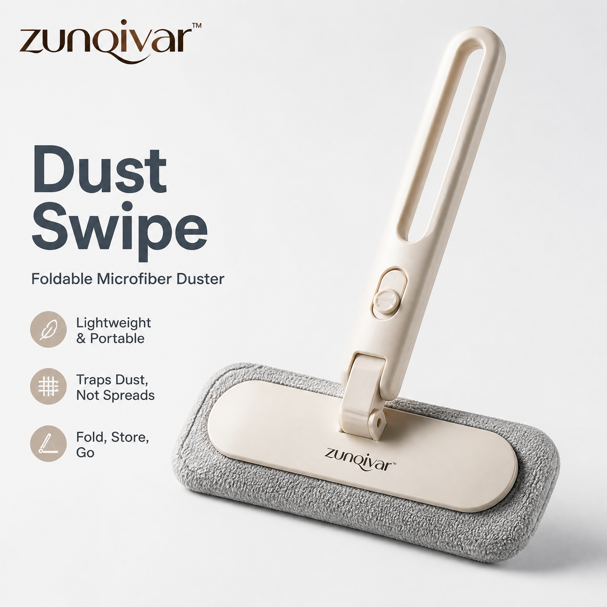 𝒛𝒖𝒏𝒒𝒊𝒗𝒂𝒓™ Dust Swipe Foldable Microfiber Duster — view 1