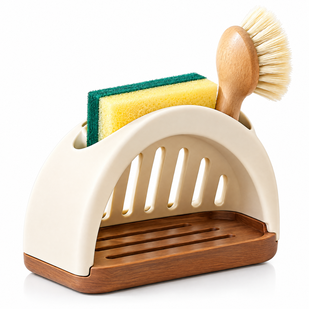 𝒛𝒖𝒏𝒒𝒊𝒗𝒂𝒓™ Arc Sink Caddy for Sponges and Dish Brushes — view 5