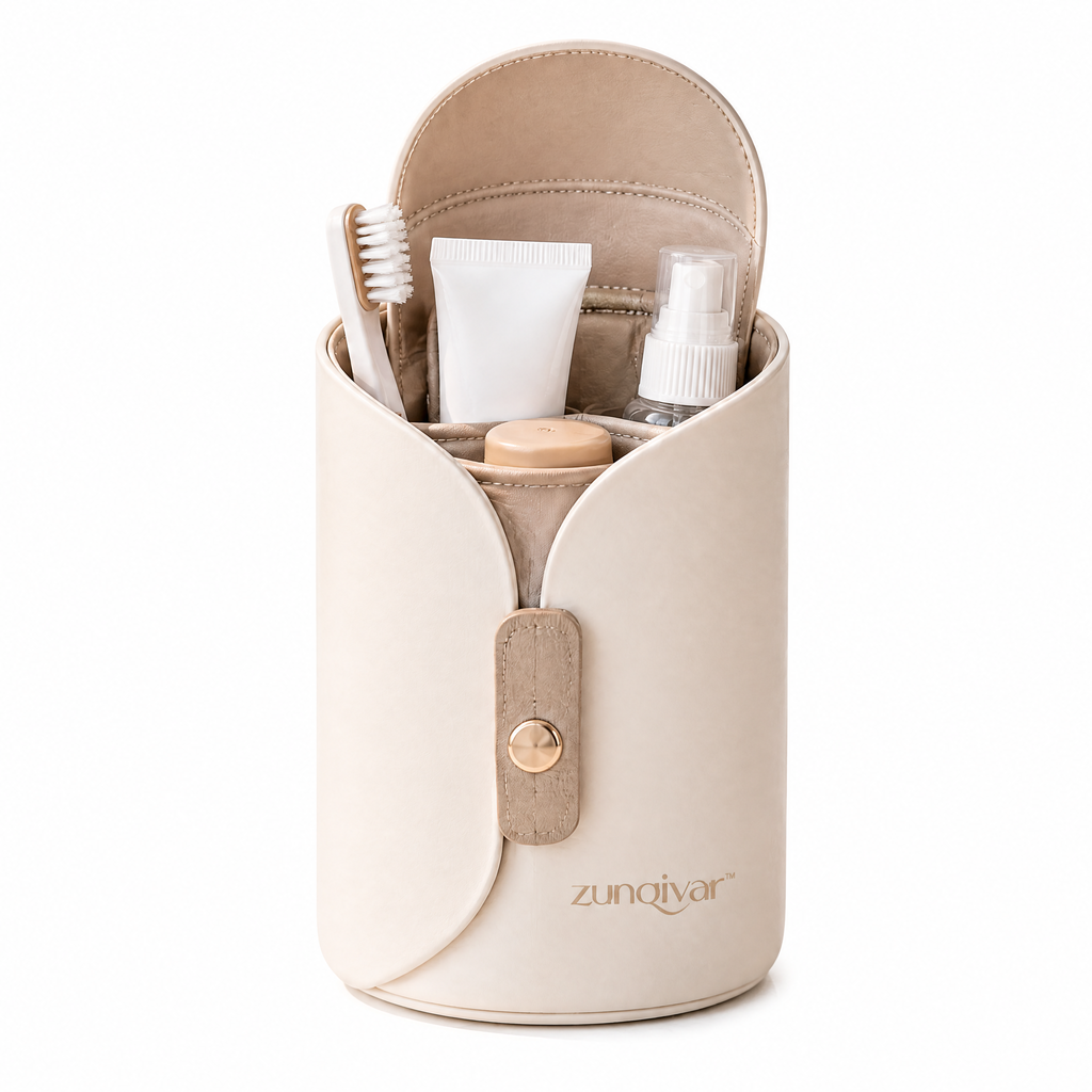 𝒛𝒖𝒏𝒒𝒊𝒗𝒂𝒓™ Compact Travel Toiletry Case with Snap Closure — view 5