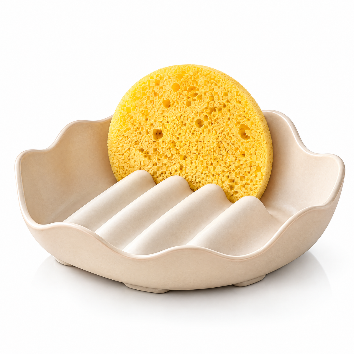 𝒛𝒖𝒏𝒒𝒊𝒗𝒂𝒓™ Sculpted Sponge Dish with Raised Drainage Ridges — view 5