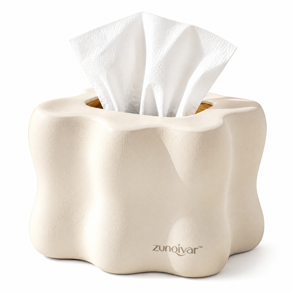 𝒛𝒖𝒏𝒒𝒊𝒗𝒂𝒓™ Sculptural Decorative Tissue Box Cover — view 5