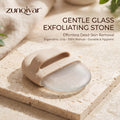 𝒛𝒖𝒏𝒒𝒊𝒗𝒂𝒓™ Gentle Glass Exfoliating Stone with Grip Handle — view 1